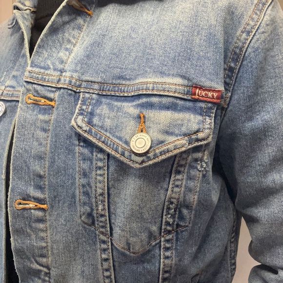 Lucky brand Trucker jacket size small - Picture 2 of 4